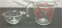 Two Pyrex Measuring Cups