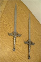 2 Stainless Steel Sword / Daggers 14.5" l
