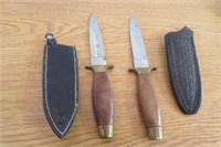 2 Knives With Sheaths