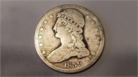 1839 Capped Bust Half Dollar Rare Date