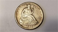 1862 S Seated Liberty Half Dollar High Grade Rare