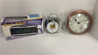 Digital alarm clock, (2) clocks