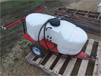 Fimco 30 gal ATV sprayer & cart w/boom