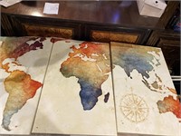 Group: 3 Canvases of The World