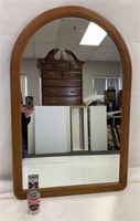 Mirror Wood Framed Round at top