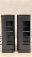 2 Cascade Oscillating Electric Fans