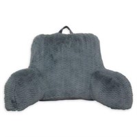 Textured Dean Backrest Pillow in Grey