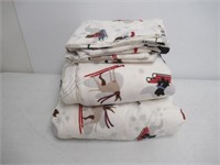 "As Is" Distinctly Home Dog Sled Print 4-Piece