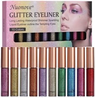 Nuonove Glitter Eyeliner, Glitter Liquid Eyeliner,