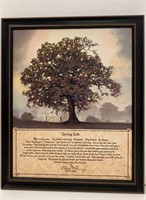 Living Life Tree Framed Print