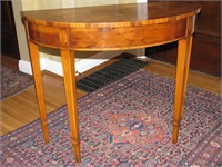 Early 20th Century English Demi-Lune Console Table