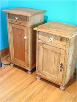 Two English Pine Console Tables