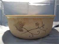 Studio pottery bowl Mattison Maine NY 8/92 10.5 x