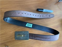 Belt with bullet buckle - size 120/40