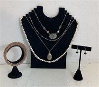 Jewelry lot bracelet necklace earrings