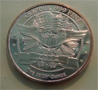 Copper .999 One Ounce