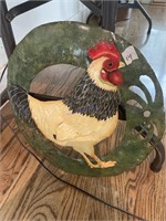 Metal rooster wall Decour