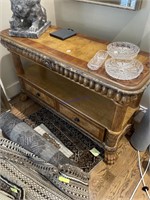 Ornate inlaid sofa table