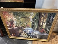 Oil on canvas framed print
