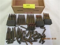 Wood Box of Misc Bullets