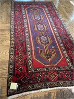 4‘3“ by 8‘2“ Persian handmade Area rug