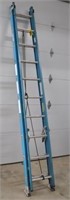 Werner fiberglass 18' extension ladder