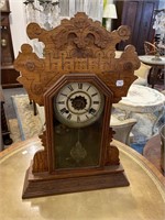Antique oak gingerbread Clock