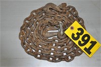 9' x 1/4" log chain w/ hooks