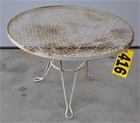 23" dia. vintage wrought iron patio table