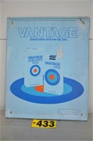 1982 "Vantage" tin sign, 22" x 18"