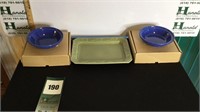 Longaberger Bowls and Platter