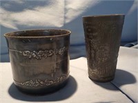 2 Quadruple plate cups Souvenir of Kentucky and
