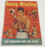1952 Boxing & Wrestling Magazine Rocky Marciano