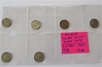 Canada Silver 10 cent Dimes Centennial 1967 1938 +