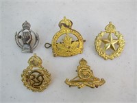 WWII Era Canadian Cap Badge Collection Lot 5