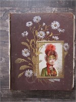1800s Victorian Scrap Album Antique Lithos OLD