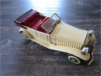 Japan Tin Toy Car Friction Metal 1929 Convertible