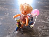 Wind-Up Tricycle Made in Korea MTO Old Toy
