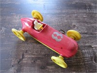 Old Plastic Racecar Reliable Toys Canada Wind-Up
