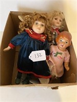 Box of Assorted Dolls