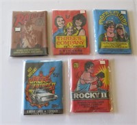 5 Sealed Packs Rocky 2 Back To The Future 2 Mork