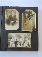 Early 1900s Photo & Real Postcard Album Vintage