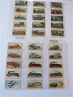 Lot 30 Cigarette Cards Vintage Motor Cars Players