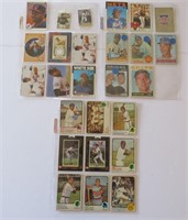 Lot of 27 Baseball Cards Jersey Card 1960's - 2000