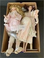 4-Porcelain Collector Dolls