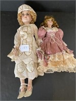 2-Porcelain Collector Dolls