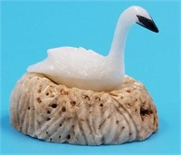 Leonard Savage ivory swan 3/4"    (N 33)