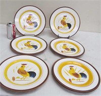 Stangl Country Life rooster plates, see pics