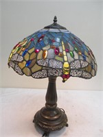 Modern Tiffany style 2 bulb dragonfly lamp