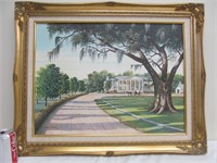 Orig oil painting, The Old South, J Van Smith